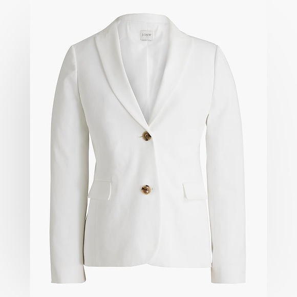 J.Crew Factory Two-button blazer Color White BO095 Size 6 - Picture 4 of 15